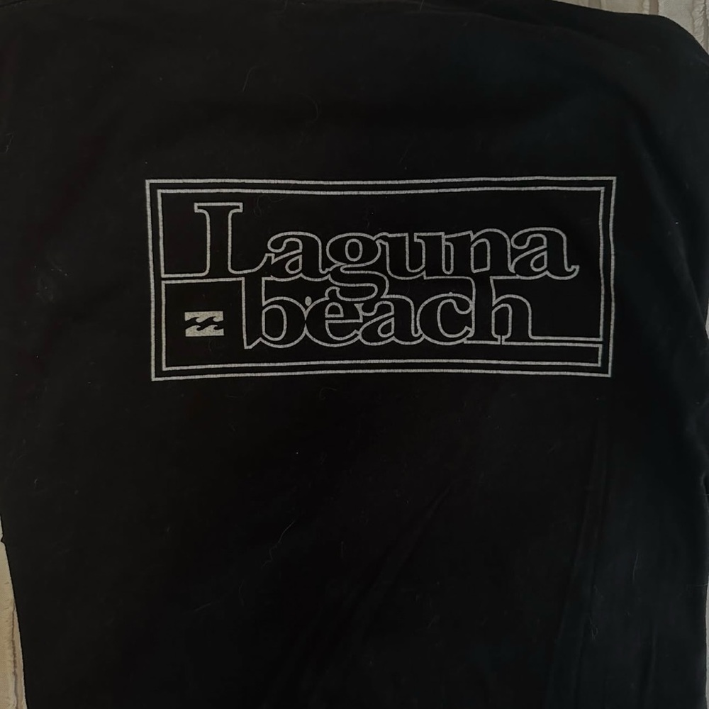 Billabong Black Tee with White Print